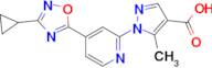 1-(4-(3-Cyclopropyl-1,2,4-oxadiazol-5-yl)pyridin-2-yl)-5-methyl-1H-pyrazole-4-carboxylic acid