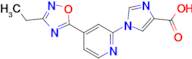 1-(4-(3-Ethyl-1,2,4-oxadiazol-5-yl)pyridin-2-yl)-1H-imidazole-4-carboxylic acid