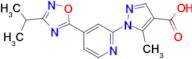 1-(4-(3-Isopropyl-1,2,4-oxadiazol-5-yl)pyridin-2-yl)-5-methyl-1H-pyrazole-4-carboxylic acid