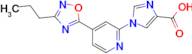 1-(4-(3-Propyl-1,2,4-oxadiazol-5-yl)pyridin-2-yl)-1H-imidazole-4-carboxylic acid
