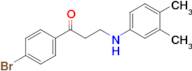 1-(4-Bromophenyl)-3-((3,4-dimethylphenyl)amino)propan-1-one