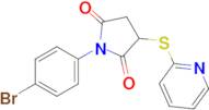 1-(4-Bromophenyl)-3-(pyridin-2-ylthio)pyrrolidine-2,5-dione