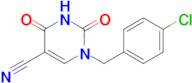 1-(4-Chlorobenzyl)-2,4-dioxo-1,2,3,4-tetrahydropyrimidine-5-carbonitrile