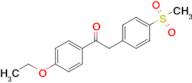 1-(4-Ethoxyphenyl)-2-(4-(methylsulfonyl)phenyl)ethan-1-one