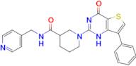 1-{4-oxo-7-phenyl-1H,4H-thieno[3,2-d]pyrimidin-2-yl}-N-[(pyridin-4-yl)methyl]piperidine-3-carboxam…