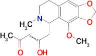 4-hydroxy-5-{4-methoxy-6-methyl-2H,5H,6H,7H,8H-[1,3]dioxolo[4,5-g]isoquinolin-5-yl}pent-3-en-2-one