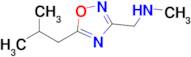 1-(5-Isobutyl-1,2,4-oxadiazol-3-yl)-N-methylmethanamine