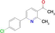 1-(6-(4-Chlorophenyl)-2-methylpyridin-3-yl)ethan-1-one