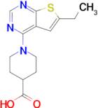 1-(6-Ethylthieno[2,3-d]pyrimidin-4-yl)piperidine-4-carboxylic acid