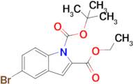 1-(Tert-butyl) 2-ethyl 5-bromo-1H-indole-1,2-dicarboxylate