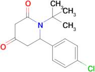 1-(Tert-butyl)-6-(4-chlorophenyl)piperidine-2,4-dione