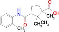 1,2,2-Trimethyl-3-(o-tolylcarbamoyl)cyclopentane-1-carboxylic acid