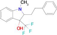 1-Methyl-2-phenethyl-3-(trifluoromethyl)indolin-3-ol