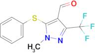 1-Methyl-5-(phenylthio)-3-(trifluoromethyl)-1H-pyrazole-4-carbaldehyde