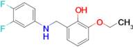 2-(((3,4-Difluorophenyl)amino)methyl)-6-ethoxyphenol