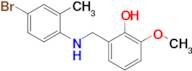 2-(((4-Bromo-2-methylphenyl)amino)methyl)-6-methoxyphenol