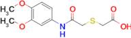 2-((2-((3,4-Dimethoxyphenyl)amino)-2-oxoethyl)thio)acetic acid