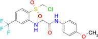 2-((2-((Chloromethyl)sulfonyl)-5-(trifluoromethyl)phenyl)amino)-N-(4-methoxyphenyl)acetamide