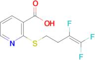 2-((3,4,4-Trifluorobut-3-en-1-yl)thio)nicotinic acid