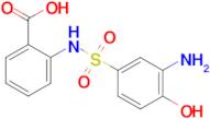 2-((3-Amino-4-hydroxyphenyl)sulfonamido)benzoic acid