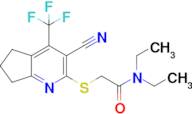 2-((3-Cyano-4-(trifluoromethyl)-6,7-dihydro-5H-cyclopenta[b]pyridin-2-yl)thio)-N,N-diethylacetamide