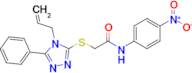 2-((4-Allyl-5-phenyl-4H-1,2,4-triazol-3-yl)thio)-N-(4-nitrophenyl)acetamide