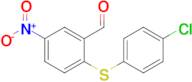 2-((4-Chlorophenyl)thio)-5-nitrobenzaldehyde