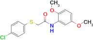 2-((4-Chlorophenyl)thio)-N-(2,5-dimethoxyphenyl)acetamide