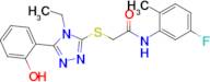 2-((4-Ethyl-5-(2-hydroxyphenyl)-4H-1,2,4-triazol-3-yl)thio)-N-(5-fluoro-2-methylphenyl)acetamide