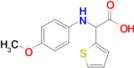 2-((4-Methoxyphenyl)amino)-2-(thiophen-2-yl)acetic acid