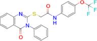 2-((4-Oxo-3-phenyl-3,4-dihydroquinazolin-2-yl)thio)-N-(4-(trifluoromethoxy)phenyl)acetamide