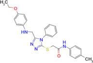 2-((5-(((4-Ethoxyphenyl)amino)methyl)-4-phenyl-4H-1,2,4-triazol-3-yl)thio)-N-(p-tolyl)acetamide