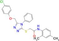 2-((5-((4-Chlorophenoxy)methyl)-4-phenyl-4H-1,2,4-triazol-3-yl)thio)-N-(2,4-dimethylphenyl)aceta...