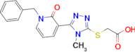 2-((5-(1-Benzyl-2-oxo-1,2-dihydropyridin-3-yl)-4-methyl-4H-1,2,4-triazol-3-yl)thio)acetic acid