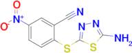 2-((5-Amino-1,3,4-thiadiazol-2-yl)thio)-5-nitrobenzonitrile