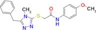 2-((5-Benzyl-4-methyl-4H-1,2,4-triazol-3-yl)thio)-N-(4-methoxyphenyl)acetamide