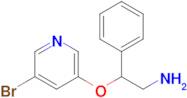 2-((5-Bromopyridin-3-yl)oxy)-2-phenylethan-1-amine