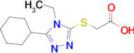 2-((5-Cyclohexyl-4-ethyl-4H-1,2,4-triazol-3-yl)thio)acetic acid