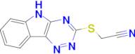 2-((5H-[1,2,4]triazino[5,6-b]indol-3-yl)thio)acetonitrile