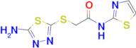 2-((5-Amino-1,3,4-thiadiazol-2-yl)thio)-N-(thiazol-2-yl)acetamide