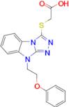 2-((9-(2-Phenoxyethyl)-9H-benzo[4,5]imidazo[2,1-c][1,2,4]triazol-3-yl)thio)acetic acid