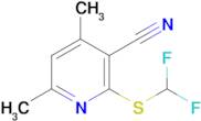 2-((Difluoromethyl)thio)-4,6-dimethylnicotinonitrile