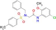 2-((N-benzyl-4-methylphenyl)sulfonamido)-N-(5-chloro-2-methoxyphenyl)acetamide