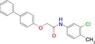 2-([1,1'-Biphenyl]-4-yloxy)-N-(3-chloro-4-methylphenyl)acetamide