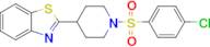 2-(1-((4-Chlorophenyl)sulfonyl)piperidin-4-yl)benzo[d]thiazole