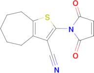 2-(2,5-Dioxo-2,5-dihydro-1H-pyrrol-1-yl)-5,6,7,8-tetrahydro-4H-cyclohepta[b]thiophene-3-carbonit...