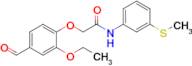 2-(2-Ethoxy-4-formylphenoxy)-N-(3-(methylthio)phenyl)acetamide