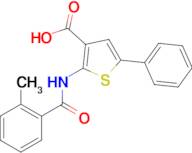 2-(2-Methylbenzamido)-5-phenylthiophene-3-carboxylic acid