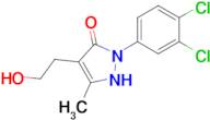 2-(3,4-Dichlorophenyl)-4-(2-hydroxyethyl)-5-methyl-1,2-dihydro-3H-pyrazol-3-one