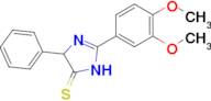 2-(3,4-dimethoxyphenyl)-4-phenyl-4,5-dihydro-1H-imidazole-5-thione